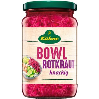 Kühne Bowl Rotkraut knackig (180g Glas)