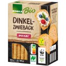 Edeka Bio Dinkel-Zwieback ungesüßt mit 93% Dinkelmehl gebacken (200g Packung)