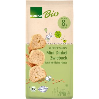 Edeka Bio Mini Dinkel Zwieback ab dem 8. Monat (100g Packung)