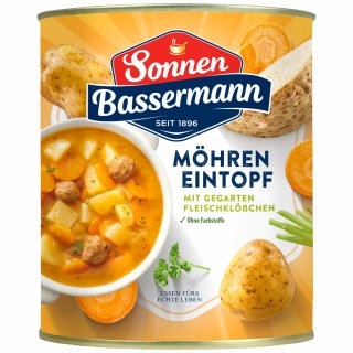Sonnen Bassermann Möhren-Topf 3er Pack (3x800g Dose)