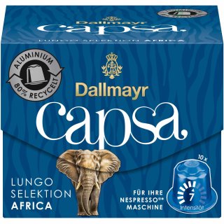 Dallmayr Capsa Lungo Selektion Africa 10 Kapseln (56g Packung)