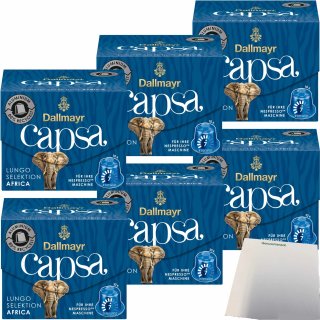Dallmayr Capsa Lungo Selektion Africa 60 Kapseln (6x56g Packung) + usy Block