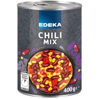Edeka Chili Mix Gemüsemischung in pikanter Tomatensauce fertig gewürzt (400g Dose)