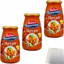 Sonnen Bassermann Sauce Hawaii mit Ananas 3er Pack (3x515g Glas) + usy Block