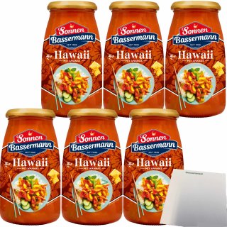 Sonnen Bassermann Sauce Hawaii mit Ananas 6er Pack (6x515g Glas) + usy Block