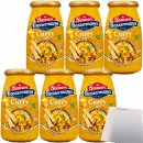 Sonnen Bassermann Curry Sauce mit Ananas 6er Pack (6x520g Glas) + usy Block