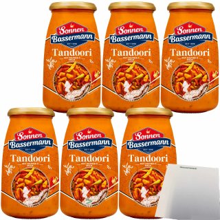 Sonnen Bassermann Tandoori Sauce mit Paprika 6er Pack (6x520g Glas) + usy Block