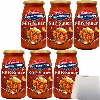 Sonnen Bassermann Süss-Sauer Sauce 6er Pack (6x525g Glas) + usy Block