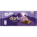 Milka Dark Milk Dunkle Alpenmilch Schokolade 6er Pack (6x85g Tafel) + usy Block