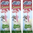 Sipahh Milchstrohhalm Erdbeer 3er Set (3 Packungen)