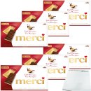 Merci Tafelschokolade Edel Marzipan 6er Pack (6x112g Packung) + usy Block