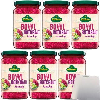 Kühne Bowl Rotkraut knackig 6er Pack (6x180g ATG) + usy Block