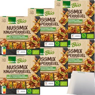 Edeka Bio Knusperriegel Nussmix 6er Pack (6x3x25g Riegel) + usy Block