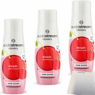 Sodastream syrup cherry taste without sugar 440ml bottle 7290113762640