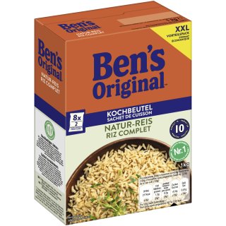 Bens Original Kochbeutel Naturreis XXL (1kg Packung)