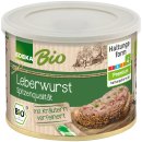 Edeka Bio Leberwurst mit Kräutern verfeinert 6er Pack (6x200g Dose) + usy Block