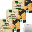 Edeka Bio Dinkel Butterkeks mit 15 % Butter 3er Pack...