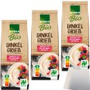 Edeka Bio Dinkelgrieß 3er Pack (3x500g Packung) +...