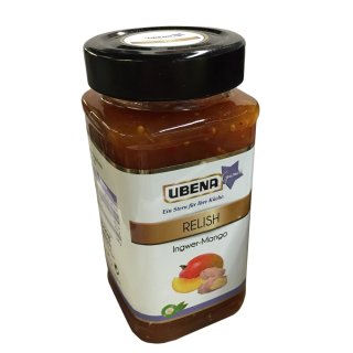Ubena Relish Ingwer-Mango (345g Glas)