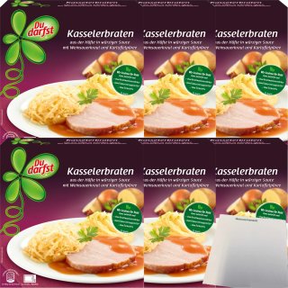 Du darfst Menü Kassler Schulterbraten 6er Pack (6x400g Packung) + usy Block