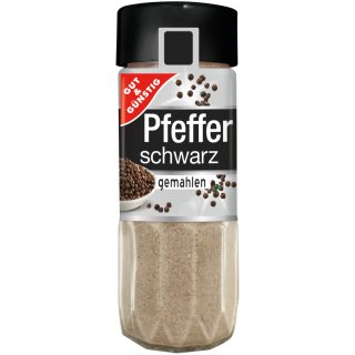Gut&Günstig Pfeffer schwarz gemahlen (50g Streuer)