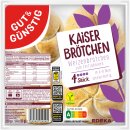 Gut&Günstig Kaiserbrötchen zum Fertigbacken 48 Stück VPE (12x220g Packung)
