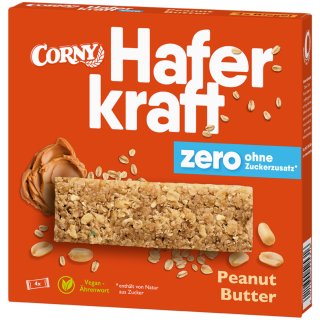 Corny Haferkraft zero Peanut Butter (4x35g Riegel)