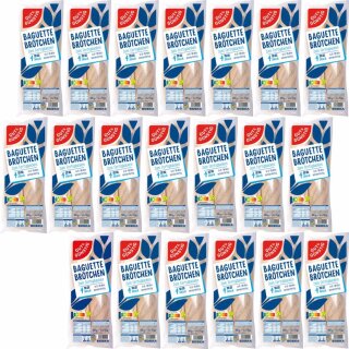 Gut&Günstig Baguettebrötchen zum Fertigbacken (20x300g Packung) VPE