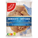 Gut&Günstig gemischte Brötchen zum Fertigbacken VPE (12x540g Packung) + usy Block