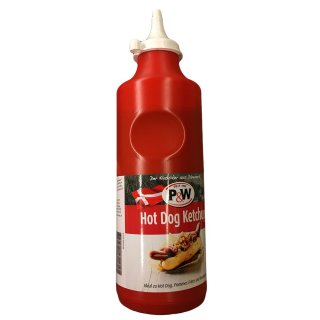 P&W  Dänischer Hot Dog Ketchup (1X900g Flasche)