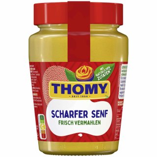 Thomy Scharfer Senf (250ml Glas)