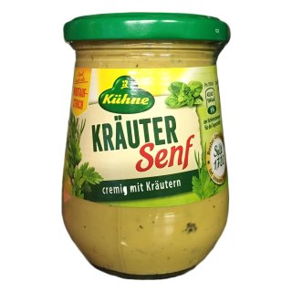 Kühne Kräuter Senf Brotaufstrich (250ml Glas)