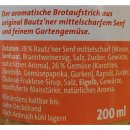 Bautzner Gemüse Senf Brotaufstrich (200ml Glas)