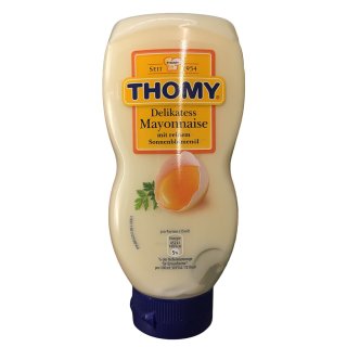 Thomy Delikatess Mayonnaise (225ml Kopfstehflasche)