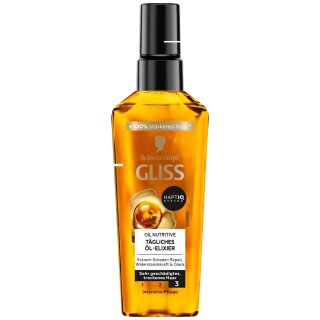 Schwarzkopf GLISS tägliches Öl Elixier Ultimate Repair (75ml Glas)