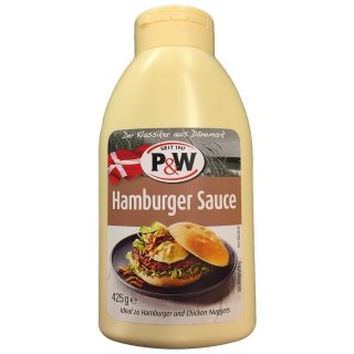 P&W American Style Hamburger Sauce (1x450ml Flasche)