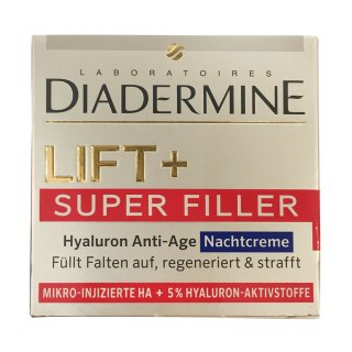Diadermine Nachtpflege Lift+ Super Filler Hyaluron Anti-Age, 50 ml