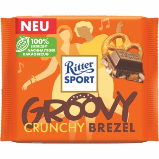 Ritter Sport Vielfalt Groovy Crunchy Brezel (100g Tafel)