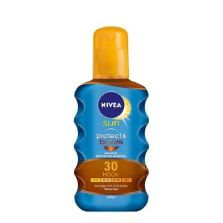 Nivea Sun Sonnenöl Schutz & Bräune LSF 30, 200ml Flasche