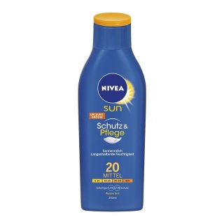 Nivea Sun Sonnenmilch Schutz & Pflege LSF 20 (1x250 ml)