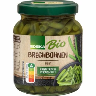 Edeka Brechbohnen fein (330g Glas)