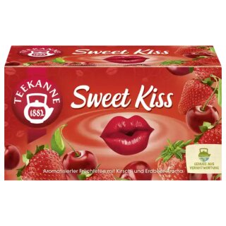 Teekanne Sweet Kiss Kirsch-Erdbeer 20er (45g Packung)