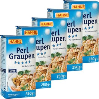 Hahne Perl Graupen grob 5er Set (5x250g Beutel)
