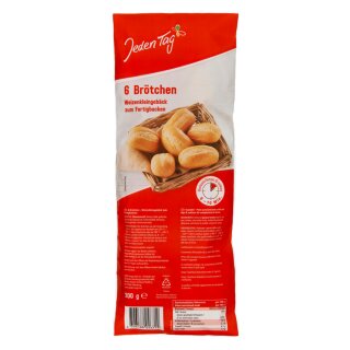 Jeden Tag 6 Brötchen zum Aufbacken (300g)