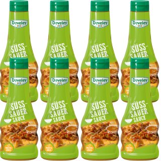 Develey Süßsauer Sauce zum Dippen 8er VPE (8x250ml Flasche)