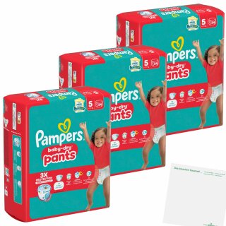 Pampers Baby Dry Pants Gr.5 12-17kg Junior 3e Pack (3x24St Packung) + usy Block