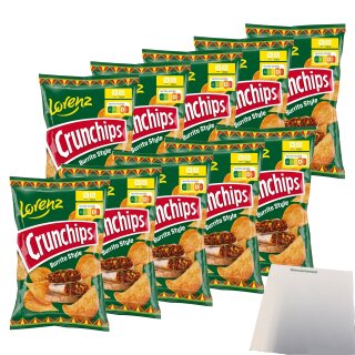 Lorenz Crunchips Burrito Style Limited Edition VPE (10x130g Packung)