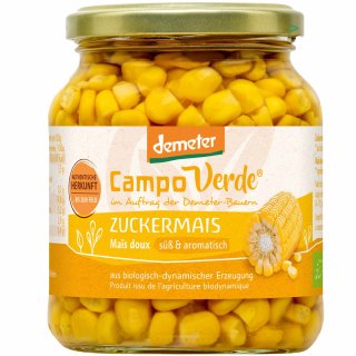 Campo Verde Demeter Bio Zuckermais (350g Glas)