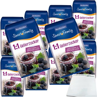 Sweet Family Gelierzucker 1:1 VPE (10x1kg Packung) + usy Block