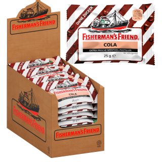 Fishermans Friend COLA ohne Zucker VPE (24x25g Packung)